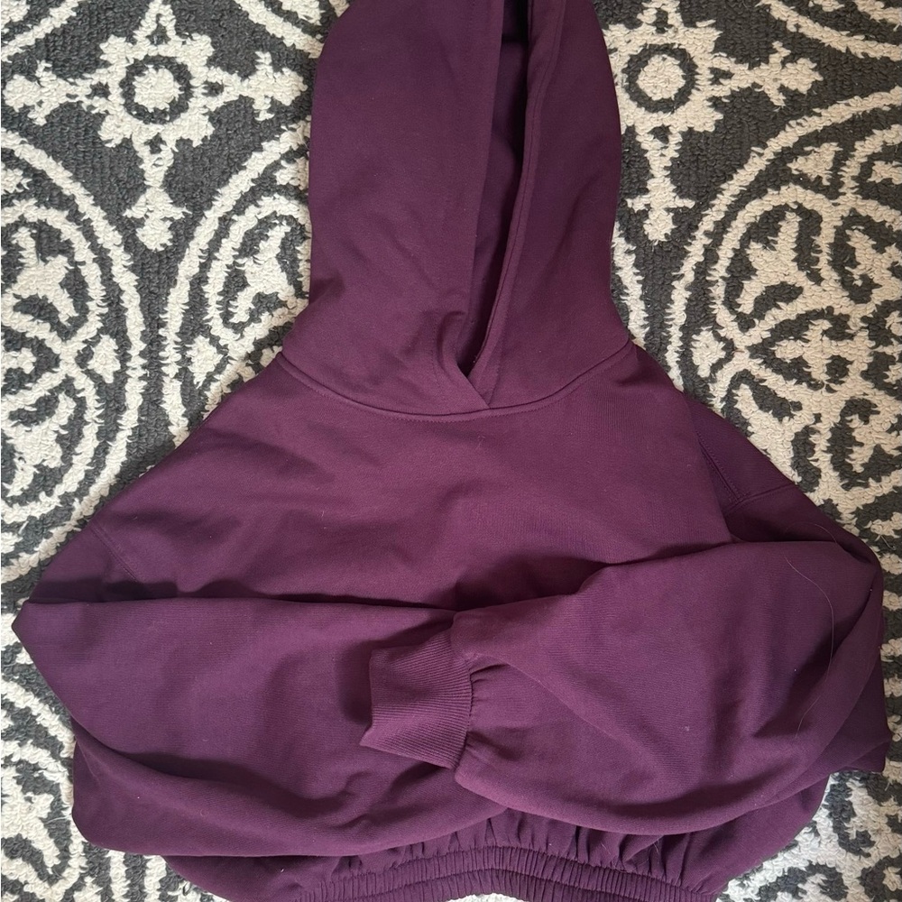 cropped zara hoodie